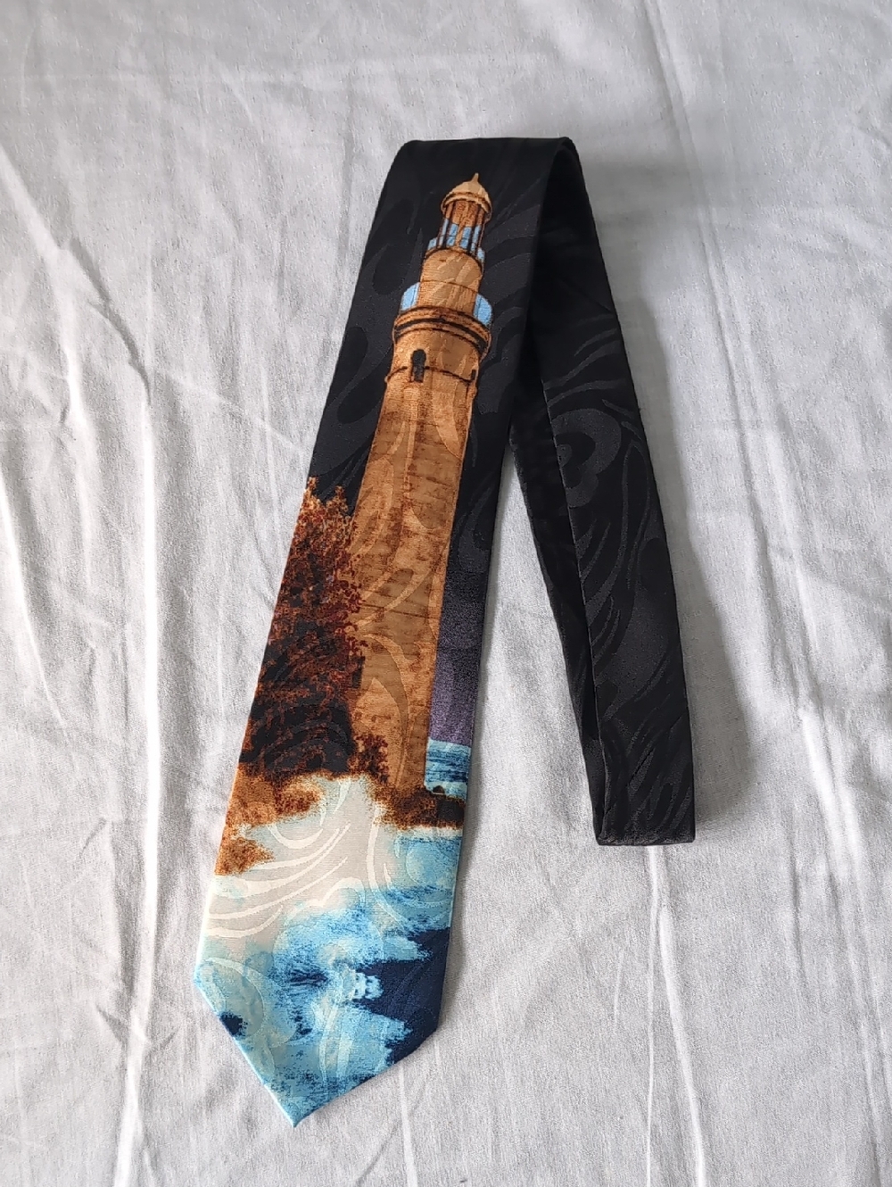 Steven Harris Handmade Lighthouse Novelty Tie